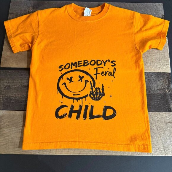 Size Youth M - Somebody’s Feral Child Tee - $12 - Picture 1 of 1
